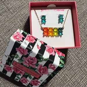 NWT Betsy Johnson Gummy Bear Jewelry Set